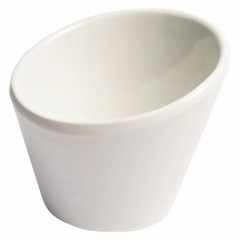 Miseczka z melaminy ścięta śr. 7 cm biała - VERLO