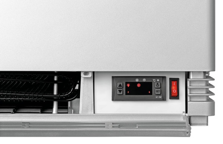 Witryna chłodnicza Mini 78L, srebrna