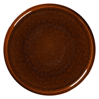 Talerz płaski 32 cm bursztynowy EASE Rakstone