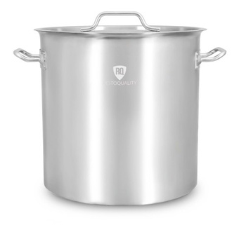 Garnek ze stali nierdzewnej z podziałką 21,2 l | 300x300 mm | z pokrywką | RQ13030