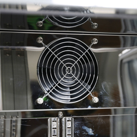 Barowa witryna chłodnicza, stalowa, 3-drzwiowa, V 308 l