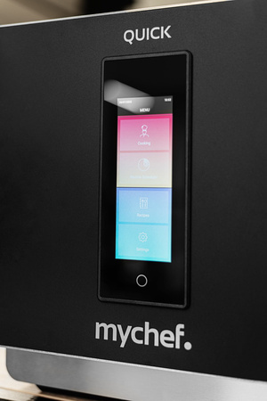 Piec konwekcyjny szybkiego gotowania ogrzewanie nadmuchowe dotykowy panel sterowania 3,6 kW 230V 397x598x410 mm QUICK 1T BLACK