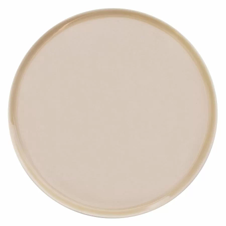 Talerz płaski okrągły 25 cm, beżowy ETER - VERLO
