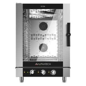 Piec konwekcyjno-parowy gazowy ICGM101E | 10x GN 1/1 | 10x 600x400 | Alphatech by Lainox | sterowanie manualne