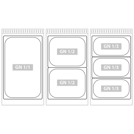 Bemar elektryczny, 2xGN 1/1, 1.6 kW