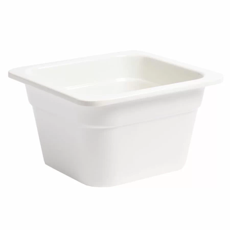 Pojemnik GN 1/6 wys. 10 cm z melaminy biały - VERLO