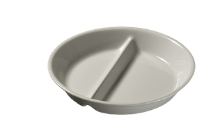 Talerz z melaminy obiadowy, dzielony