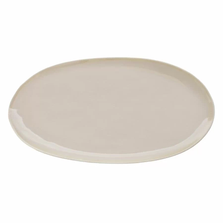 Talerz owalny 34,5x15 cm, beżowy ETER - VERLO