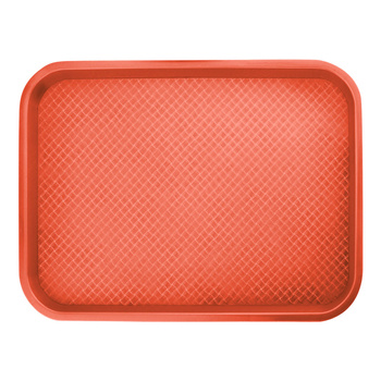 Taca fast food, czerwona, Gredil, 305x410 mm