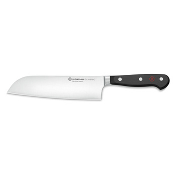 Nóż santoku 17 cm czarny - Classic