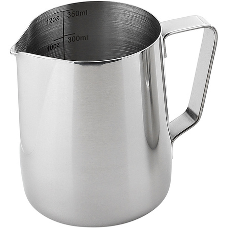 Dzbanek stalowy do spieniania mleka z miarką, V 0.35 l