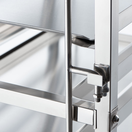 Wózek transportowy ze stali nierdzewnej, 16x 400x600 mm