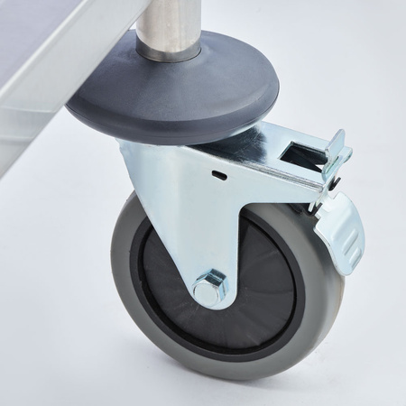 Wózek kelnerski ze stali nierdzewnej, 3-półkowy, Gredil