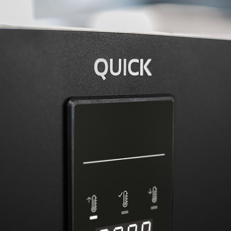 Piec konwekcyjny szybkiego gotowania ogrzewanie nadmuchowe cyfrowy panel sterowania 3,6 kW 230V 397x598x410 mm QUICK 1 BLACK