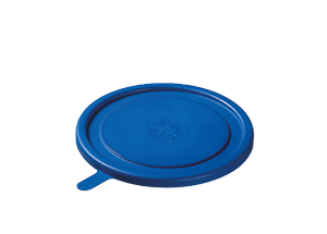 Pokrywka syntetyczna niebieska z uchwytem na miseczkę do zupy, sałatkę, deser
