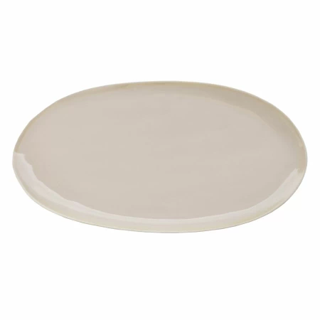 Talerz owalny 43x22,5 cm, beżowy ETER - VERLO