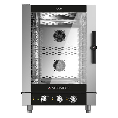 Piec konwekcyjno-parowy gazowy ICGM101E | 10x GN 1/1 | 10x 600x400 | Alphatech by Lainox | sterowanie manualne