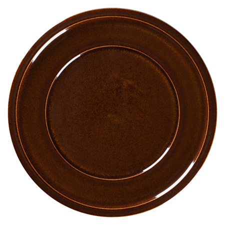 Talerz płaski 24 cm bursztynowy EASE Rakstone