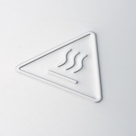 Kontakt grill pojedynczy, ryflowany, Caterina, P 1.8 kW