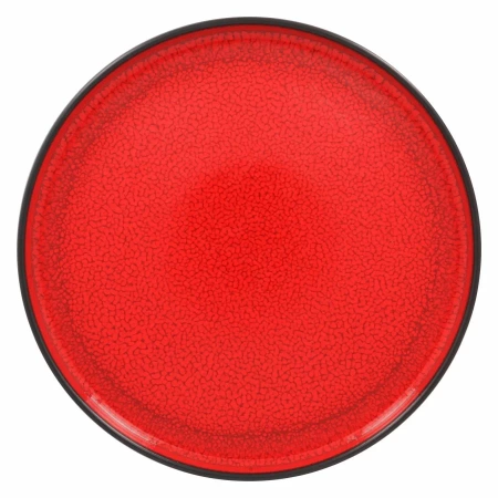 FIRE Talerz płaski okrągły 27 cm czerwony