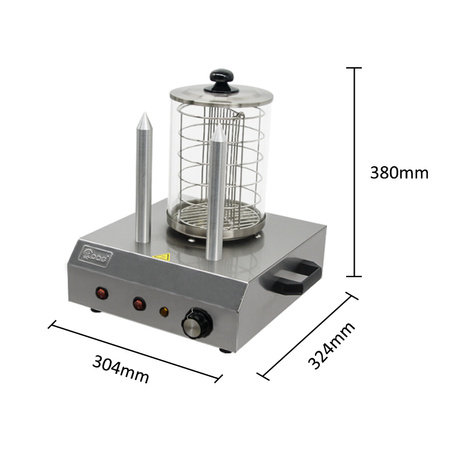 Urządzenie do hot dogów podgrzewacz elektryczny do parówek i bułek 