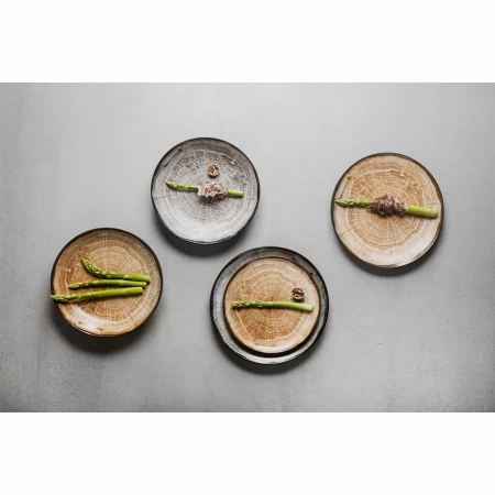 Talerz płaski brązowy 29 cm WOODART - RAK PORCELAIN