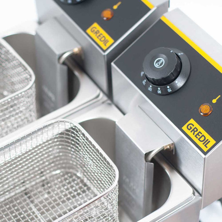 Frytownica, Gredil, V 2x3 l, P 2x2.2 kW