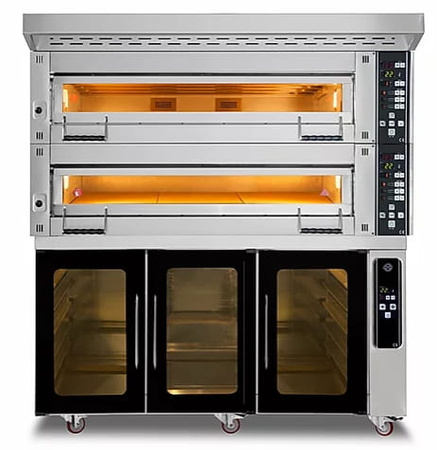 Piec piekarniczy modułowy 2-komorowy | elektryczny | 24 kW | 400V | 1660x1020x1850 | MD/1200/2