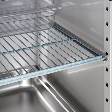 Szafa chłodnicza 2 drzwiowa ze stali nierdzewnej na nóżkach, GN 2/1, V 1300 l