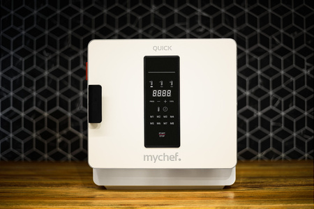 Piec konwekcyjny szybkiego gotowania ogrzewanie nadmuchowe cyfrowy panel sterowania  3,6 kW 230V 397x598x410 mm QUICK 1 BEIGE