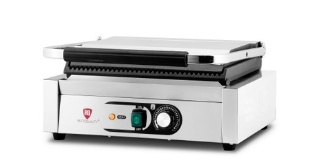 Kontakt grill pojedynczy | ryflowany | Resto Quality | 2,2 kW | RQK812A