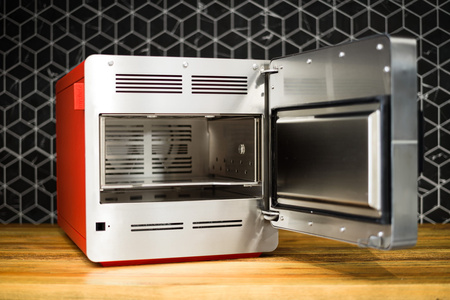 Piec konwekcyjny szybkiego gotowania ogrzewanie nadmuchowe dotykowy panel sterowania 3,6 kW 230V 397x598x410 mm QUICK 1T RED