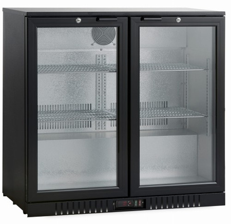 Barowa szafa chłodnicza | chłodziarka podblatowa | 2-drzwiowa | drzwi skrzydłowe | 198 l | SC211HDE (RQ-208HC)