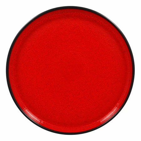 FIRE Talerz płaski okrągły 23 cm czerwony