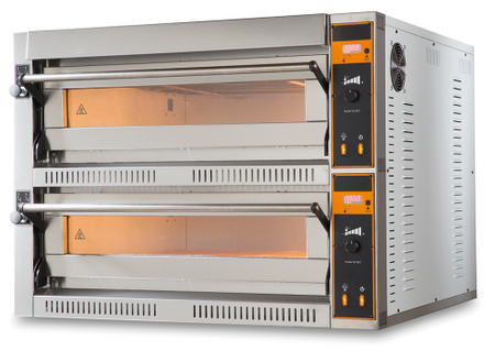 Piec do pizzy elektryczny | dwukomorowy | 12x36 | TOP D 66 XL/L (TecproD66BIG/L)