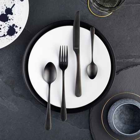 Komplet 6 łyżeczek do kawy czarnych w pud.