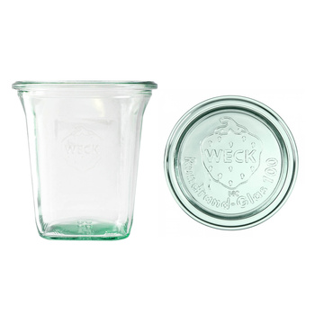 Słoik 545 ml, z pokrywką, Quadro, 6 szt.