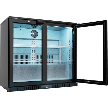 Barowa witryna chłodnicza, 2-drzwiowa, V 198 l