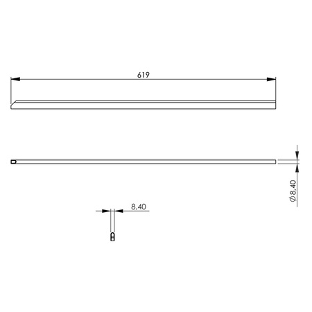 Listwa łącząca do linii 700, niska, średnia