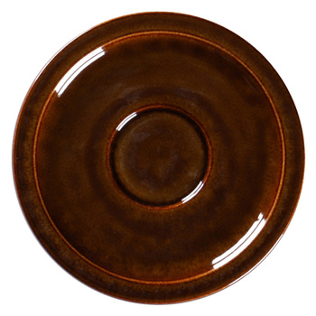 Spodek do espresso 13 cm bursztynowy EASE Rakstone