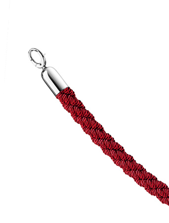 Sznur do stojaka pleciony 150 cm - czerwony