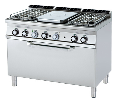 TPF4-712 GE/P Kuchnia żeliwna gazowa z piekarnikiem elektrycznym
