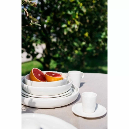 Talerz głęboki 24 cm biały EASE Rakstone