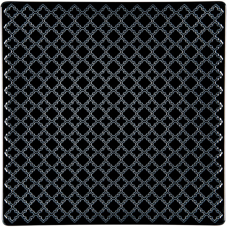 Talerz płytki, kolor czarny, Marrakesz, 205x205 mm